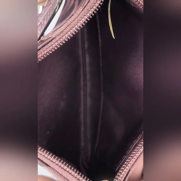 Coach wristlet, Coach signature wristlet,burgundy Coach wallet, plum Coach pouch - Picture 7 of 7